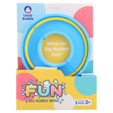 Uncle Bubble 安可堡 慧星泡泡 趣味大泡泡棒 適合3歲以上兒童  淺藍色 + 黃色  1個