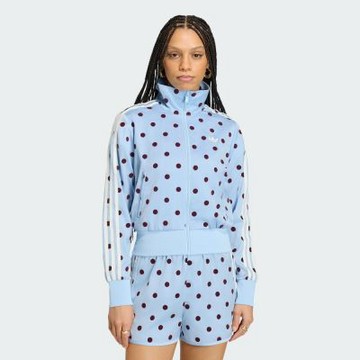 【adidas 愛迪達】 SATIN POLKA DOTS TT 運動外套 女 - Originals KV1167