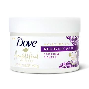 Dove Amplified Textures Moisturizing Hair Mask Deep Conditioner with Honey for Coils & Curls 10.5 oz