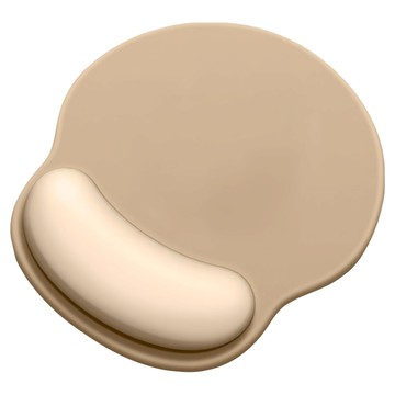 ins 護腕滑鼠墊  225*225mm  萊卡面料  防水防汗  淺米色  1個