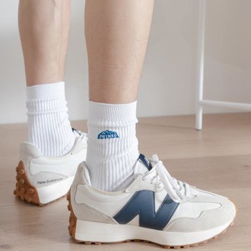 白襪子男生長襪夏款堆堆襪薄款長筒ins潮牌百搭粗線日系透氣黑色