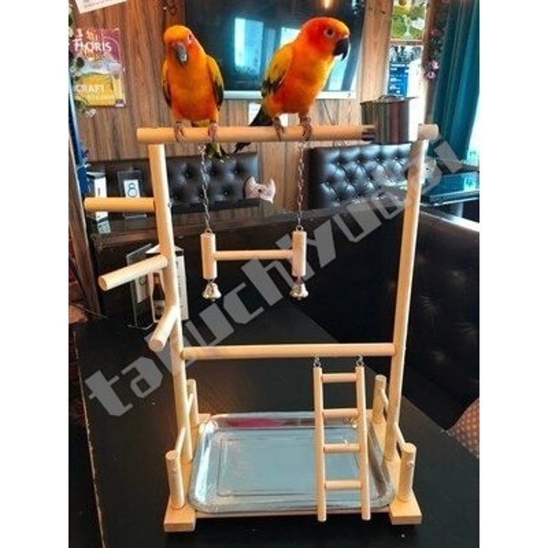 オウムにもインコにも♪ 止まり木スタンド 遊び場 ペット 文鳥 おもちゃ ハシゴ 鳥 木製 玩具 アスレチック 通販  LINEポイント最大0.5%GET | LINEショッピング