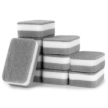 Saenghwalgongsik 雙面海綿菜瓜布 灰色  10個  1組