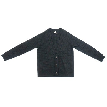 Hermes 展示品 羊毛排釦V領針織外套#36(黑)