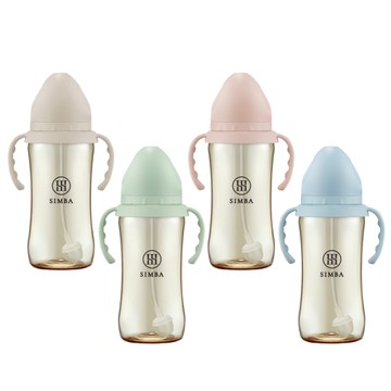 小獅王辛巴 simba 蘊蜜鉑金PPSU寬口吸管把手防脹氣奶瓶360ml
