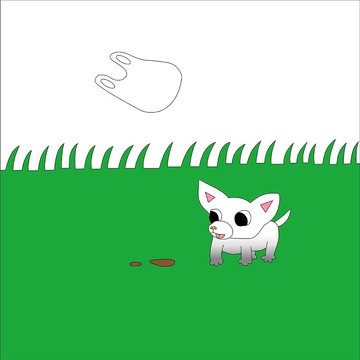 在草地上玩了一天的狗 超值包 吉娃娃