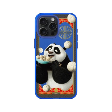 iPhone 15 Pro Max Clear 激光藍 - Kung Fu Panda - 阿波吃包子