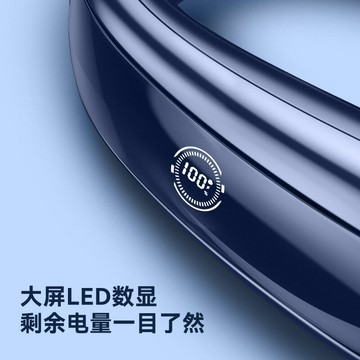 【含稅/免運】 無葉掛脖風扇 usb充電數顯靜音戶外便攜式迷你小風扇
