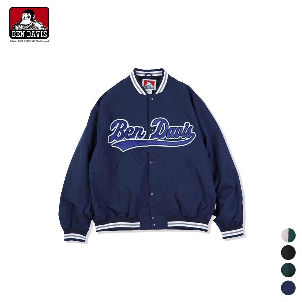 BEN DAVIS BEN'S TEAM JACKET 大字母緞面貼布棒球外套長袖外套4色推薦