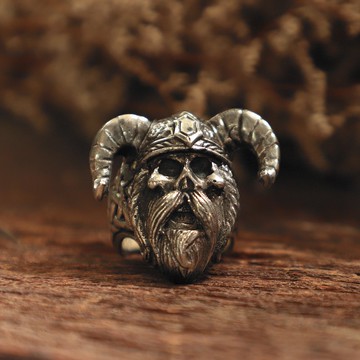 Norse Thor 男士戒指 925 纯银维京风格