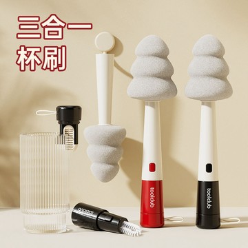 三合一杯刷 長柄杯刷 三合一長柄杯刷 海綿杯刷 長柄杯刷 長柄刷 清潔刷 洗杯刷 杯刷 洗潔刷 造型刷 刷子