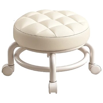 小麥購物 滑輪椅凳 B099 753g  奶油白  1個