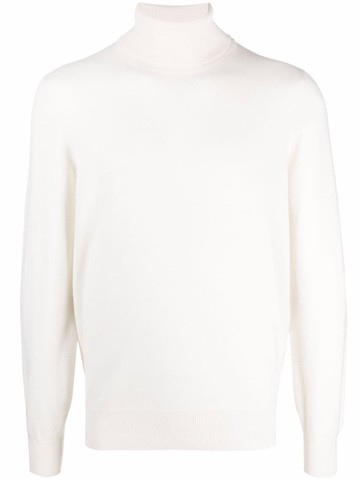 Brunello Cucinelli - roll neck cashmere jumper - men - Cashmere - 50 - White