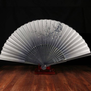手扇純色炫酷仿不銹鋼金屬鐵扇子功夫折扇款式木質工藝折扇舞扇男女扇 手扇折扇扇子