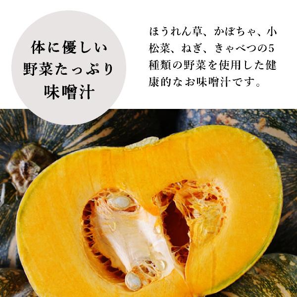 [送料無料] メール便 しあわせいっぱい ごま香る緑黄野菜のおみそ汁 10食セット