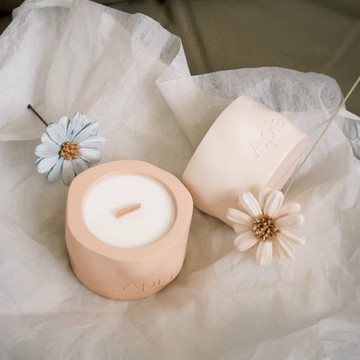 快速出貨【Apia】🎁 LINE禮物獨家｜ 1+1 雙燭套組❤️ (50g+50g)｜自選香氣｜水泥杯香氛蠟燭