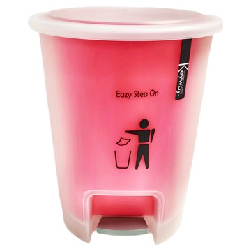 KEYWAY 聯府 馬卡龍踏式桶  245 x 235 x 295mm  粉色