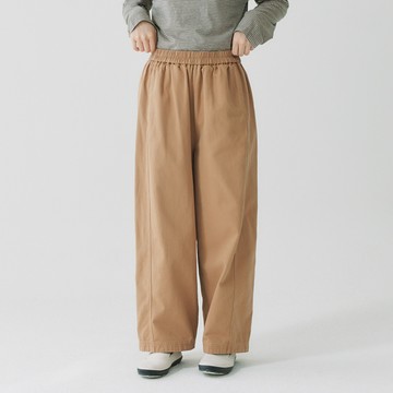 洗水棉休閒褲 咖啡F