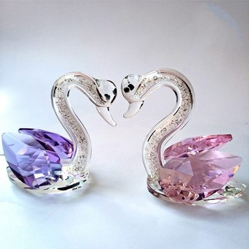 兒童小動物玩具男孩女孩水晶玻璃DIY小豬小魚小熊小天鵝小刺猬