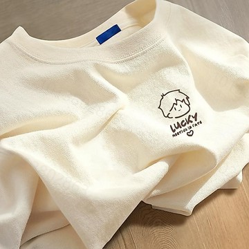 現貨！當天出！250g重磅純棉短袖 男女生t恤 oversize短tee 加大碼寬鬆上衣oversize簡約ins風T恤