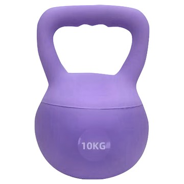 彩色軟壺鈴 10kg 紫色 軟式壺鈴 健身 瑜珈 訓練器材  1個