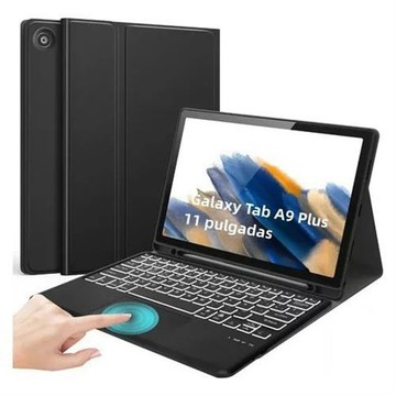 適用三星A9Plus觸控RGB發光藍牙鍵盤S9平板電腦保護套X216筆皮套