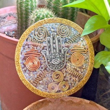 法蒂瑪之手水晶能量杯墊 | 家居好物