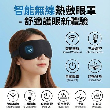 🔥無線熱敷眼罩🔥 3D桑拿全熱敷 USB熱敷眼罩 ※調溫定時加熱眼罩 眼睛熱敷蒸氣舒壓 紓壓助眠蒸汽護眼儀