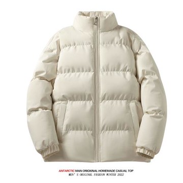 冬季立領棉服男潮牌寬松學生情侶款休閑簡約棉襖男裝外套晉江棉衣