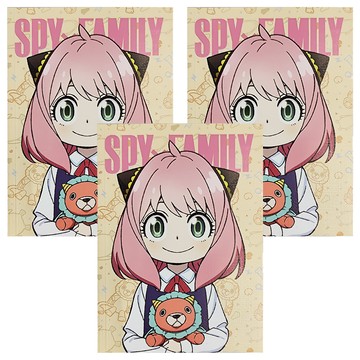 收納王妃 間諜家家酒25K固頁筆記  黃色  1組