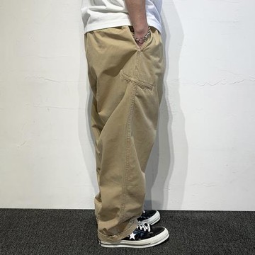 HEY MAN復古男士磨毛寬松立體休閑褲子 青年簡約水洗工裝褲錐形褲