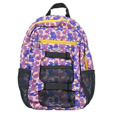 HUGGER 孩童登山背包  輕量透氣設計  雙側實用網袋  迷彩紫星  14*24*37公分