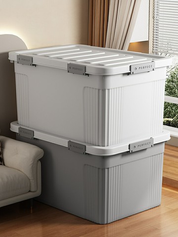 收納箱加厚大容量家用衣服衣物塑料筐儲物箱零食收納盒玩具后備箱