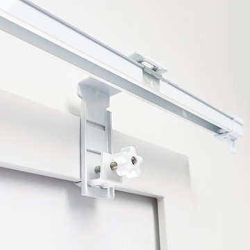 Kamdanam 免鑽孔窗簾軌道掛鉤 3段式 5.5 x 8 x 3.2 cm  3入  白色