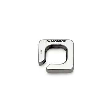 方形 純銀 925 耳扣 / 男款 / 單耳 / 簡約 / 免運 / 銀飾 / 男友禮物 / 日本製 / ec16