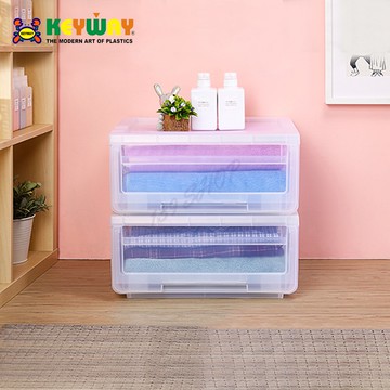 [Keyway聯府] 抽屜整理箱 置物箱 收納箱 27L 透明抽屜櫃 單層櫃 衣物箱 抽屜箱 LG450【139百貨】