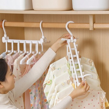 六連式折疊無痕衣架/掛衣架/兒童衣架 單一規格