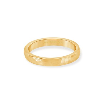14k Hammered Twinkle Ring