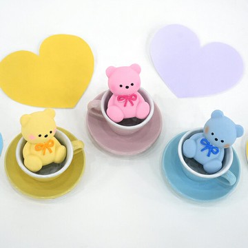 韓國【ParisDog】蝴蝶結小熊乳膠發聲玩具 (寵物玩具)