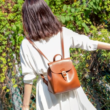 【光合系 官方直營】小旅行後背包 - 多色 (皮 三用包 肩背包 斜背 側背 劍橋包 手作 手工包 皮革包 復古包)