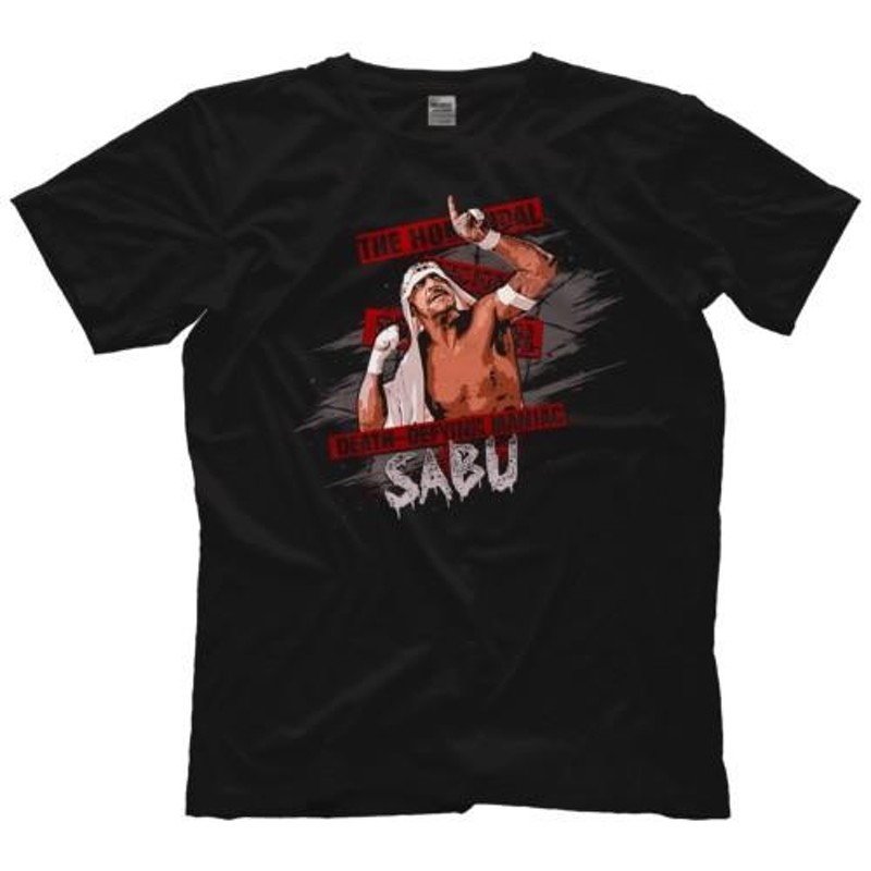 サブゥー Tシャツ「SABU Sabu Retro Tシャツ」ザ・シークの甥 1991年11月、FMW世界最強総合格闘技タッグリーグ戦で初来日 ECW  TNA WWE FMW | LINEブランドカタログ