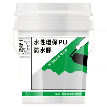 KINGCAT 貓王油漆 水性環保PU防水膠 K1-613 銀灰色 1加侖  1桶
