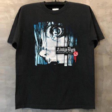 Linkin Park林肯公園樂隊街頭寬松oversize復古短袖動漫風男女T恤