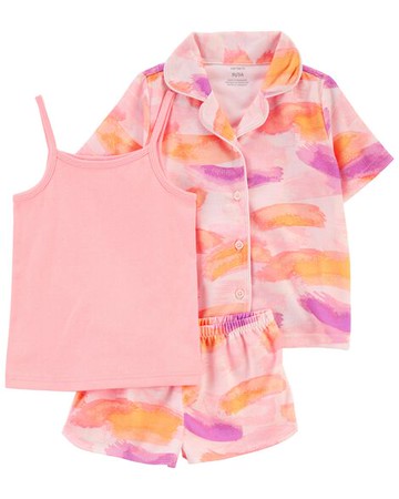 Toddler 3-Piece Pastel Loose Fit PJs