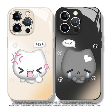 ✨iPhone手機殼✨多羅貓咪適用蘋果17promax手機殼iphone16pro15plus新款玻璃14情