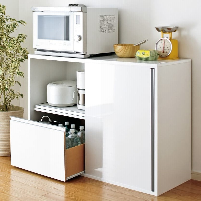 全部隠せるスライド棚付き家電収納庫 小売業者 ハイタイプ（ISI-552F