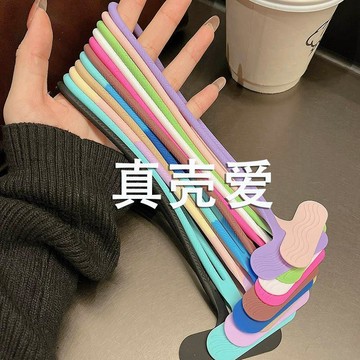 闆闆力推🌊一體式矽膠手機掛繩 貼片夾片短款手繩 適用手機殼可掛鑰匙圈 門禁卡掛繩 手機吊繩 隨身掛繩 防掉手機繩 6f