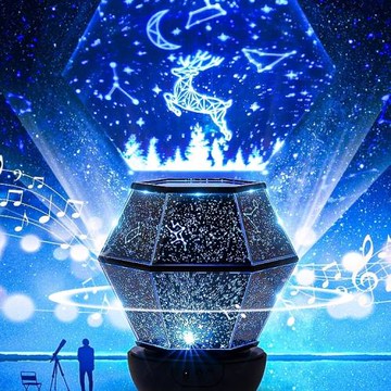 八音盒音樂盒星空投影燈水晶球女生感實用的兒童生日禮物女孩