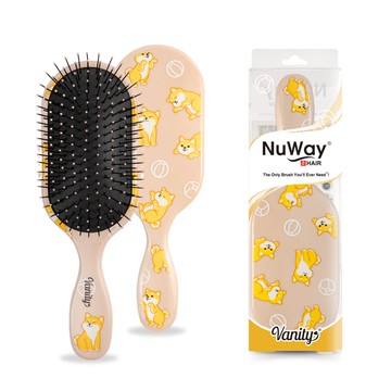 【施魔梳】萌犬系列-梳妝款專業梳(奶茶柴犬)