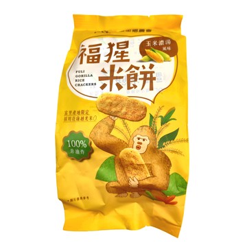 富里鄉農會 福猩米餅 玉米濃湯風味 100%非油炸  102g  1袋